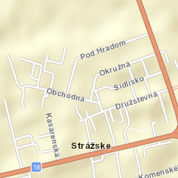Strážske Street Map
