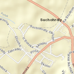 Suchohrdly Street Map