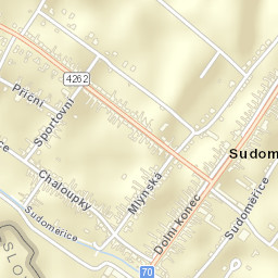 Sudoměřice Street Map