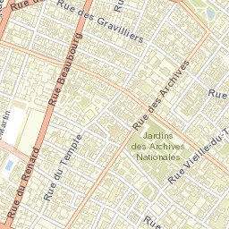 Paris, France Street Map