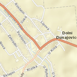 Dolní Dunajovice Street Map
