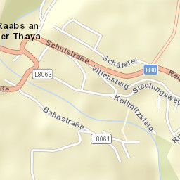 Raabs an der Thaya Street Map