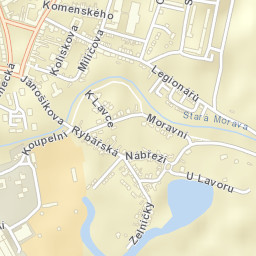 Hodonín Street Map
