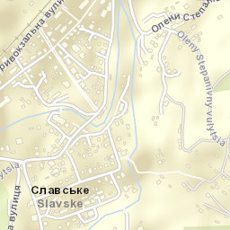 Slavske Street Map