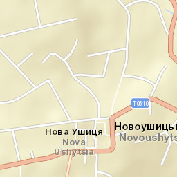 Nova Ushytsya Street Map