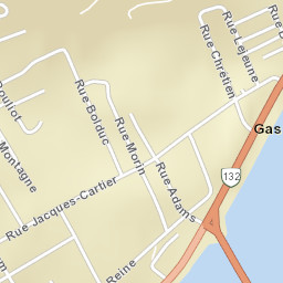 Gaspé Street Map
