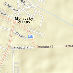 Moravský Žižkov Street Map