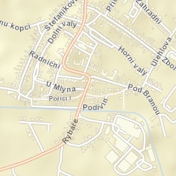 Podivín Street Map