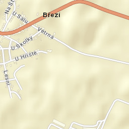 Březí Street Map