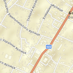 Bohorodchany Street Map