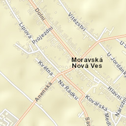 Moravská Nová Ves Street Map