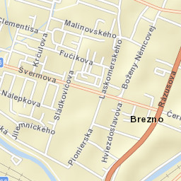 Brezno Street Map