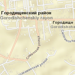 Gorodishche Volgograd Oblast Street Map