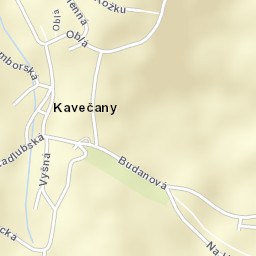 Kavečany Street Map