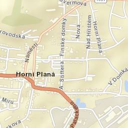 Horní Planá Street Map