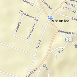 Tvrdonice Street Map