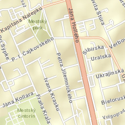 Michalovce Street Map