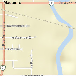 Macamic Street Map