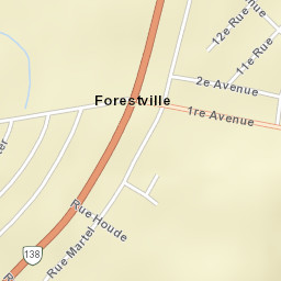 Forestville Street Map