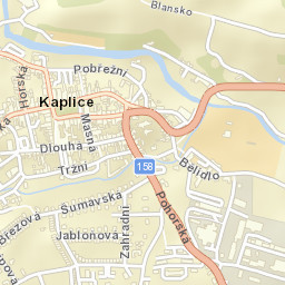 Kaplice Street Map