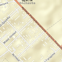 Shchastya Street Map
