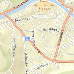 Okres Banská Bystrica Street Map