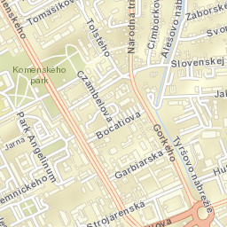 Košice I Street Map