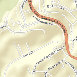 Košice III Street Map