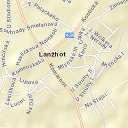 Lanžhot Street Map