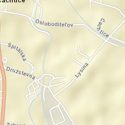Čachtice Street Map
