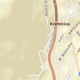 Kremnica Street Map