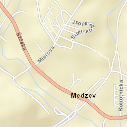 Medzev Street Map