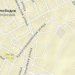 Krasnoslobodsk Street Map