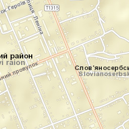 Slov`yanoserbsk Street Map