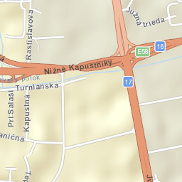 Košice IV Street Map