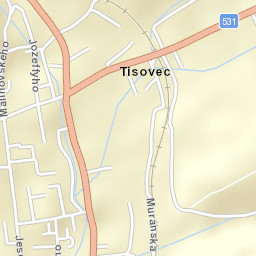 Tisovec Street Map