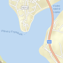 Frymburk Street Map