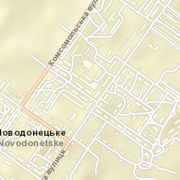 Novodonets’ke Street Map