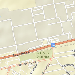 Okres Partizánske Street Map