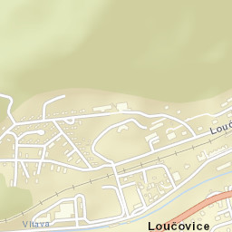 Loučovice Street Map