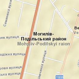 Vendychany Street Map