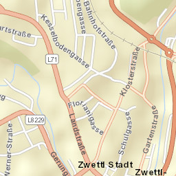 Zwettl Stadt Street Map