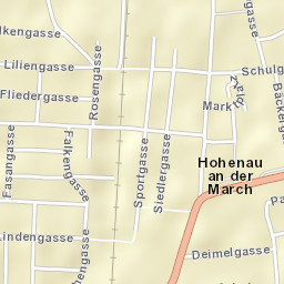 Hohenau Street Map