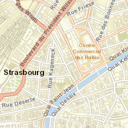 Strasbourg Street Map