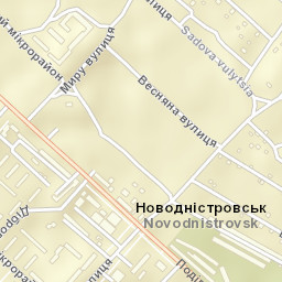 Novodnistrovs’k Street Map