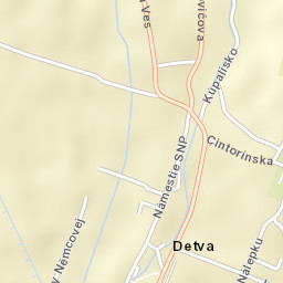 Detva Street Map