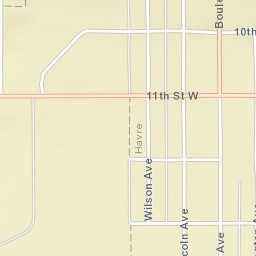 1147-1199 12th Street West, Havre, MT Street Map