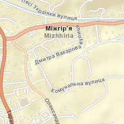 Mizhhirya Street Map