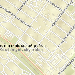 Kostyantynivka Street Map