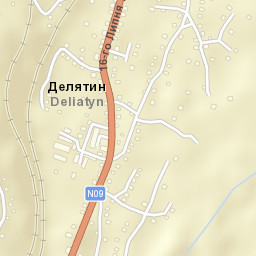 Delyatyn Street Map